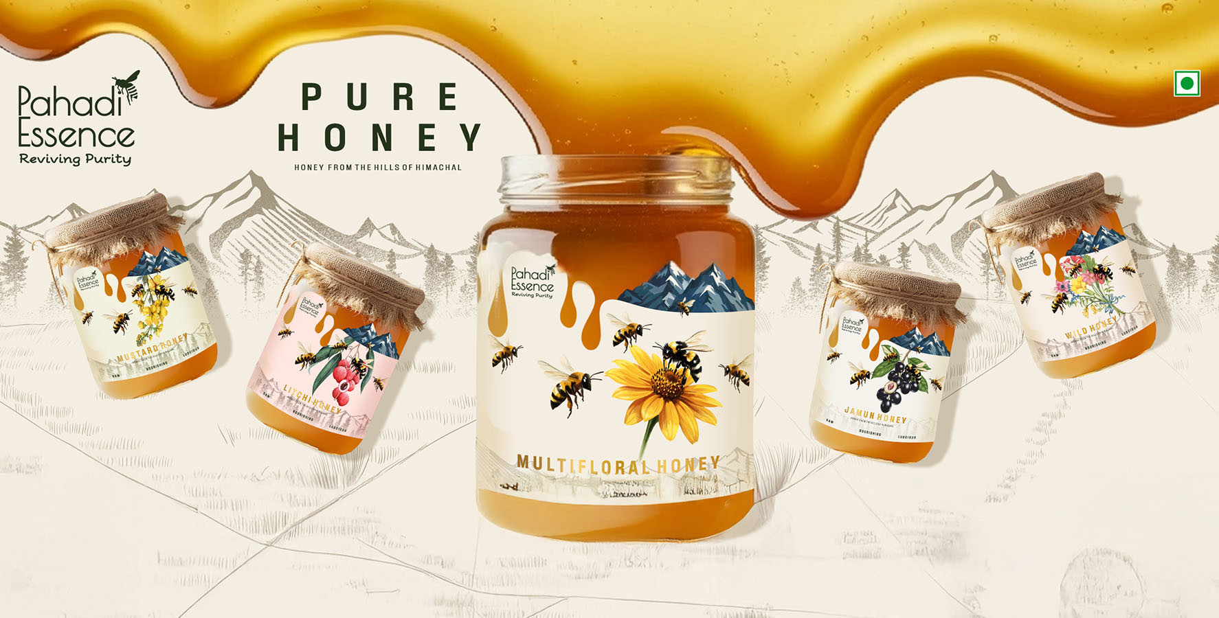 Pahadi Essence Honey – Pure as the Himalayan Air